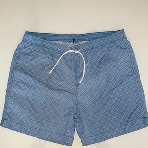 Black and brown men’s large swim trunks